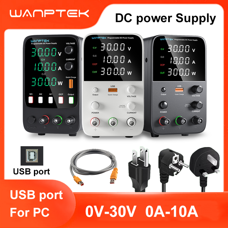 Programmable Dc Power Supply 30V 10A - Fuente de Alimentación de Laboratorio Wanptek,