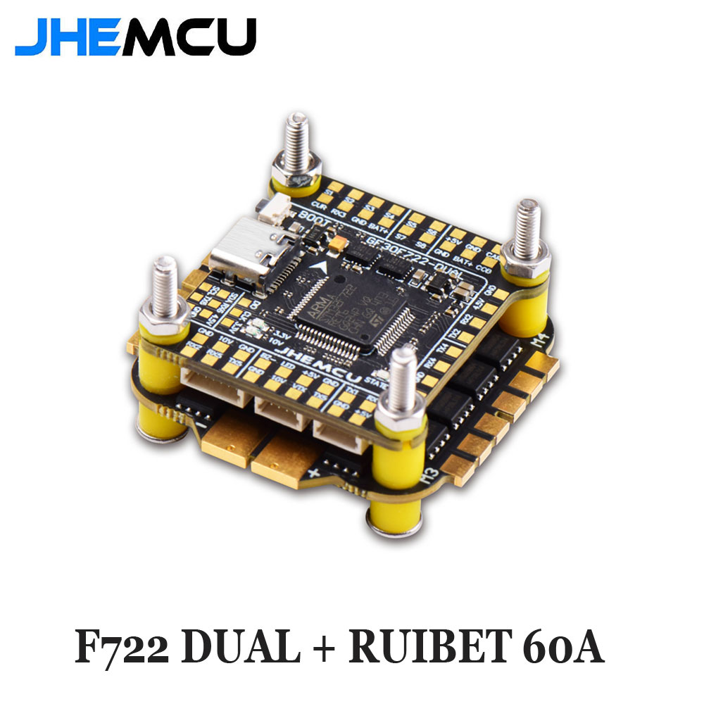 Fpv Flight Controller F7 Stack 60A - Controlador de vuelo doble Jhemcu F7