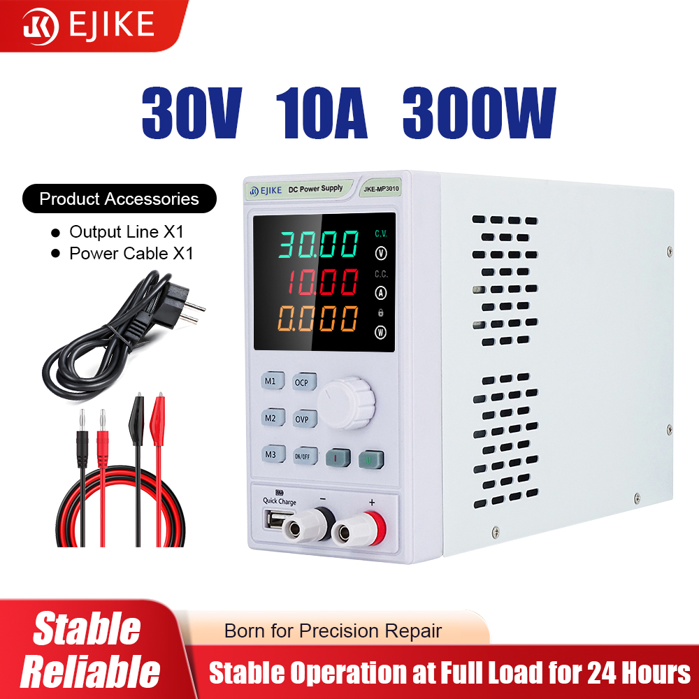 Programmable Dc Power Supply 30V 10A - Fuente de Alimentación CC EJIKE de