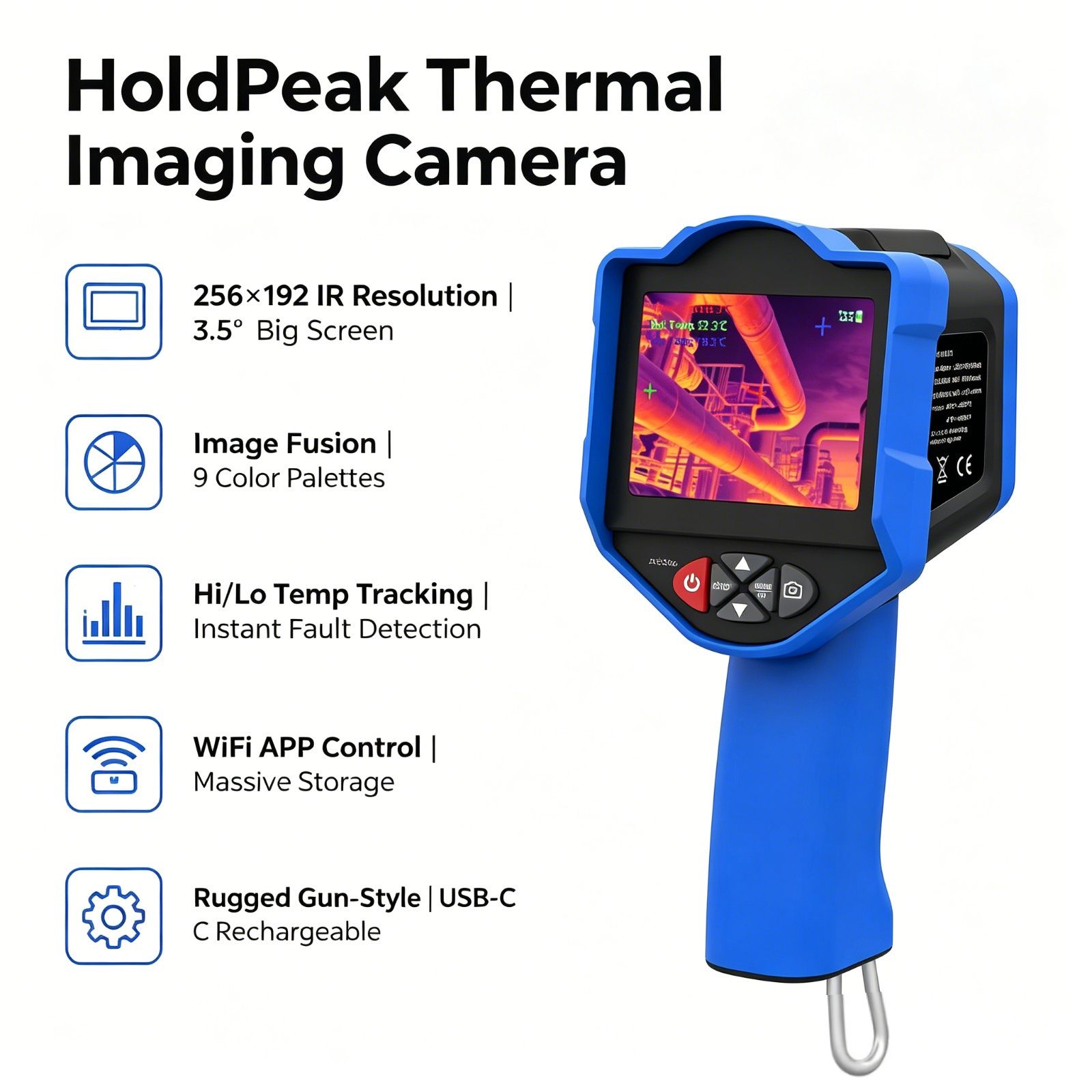 Thermal Imaging Camera Pcb Repair - Cámara Termográfica HoldPeak 256x192 IR 50mK