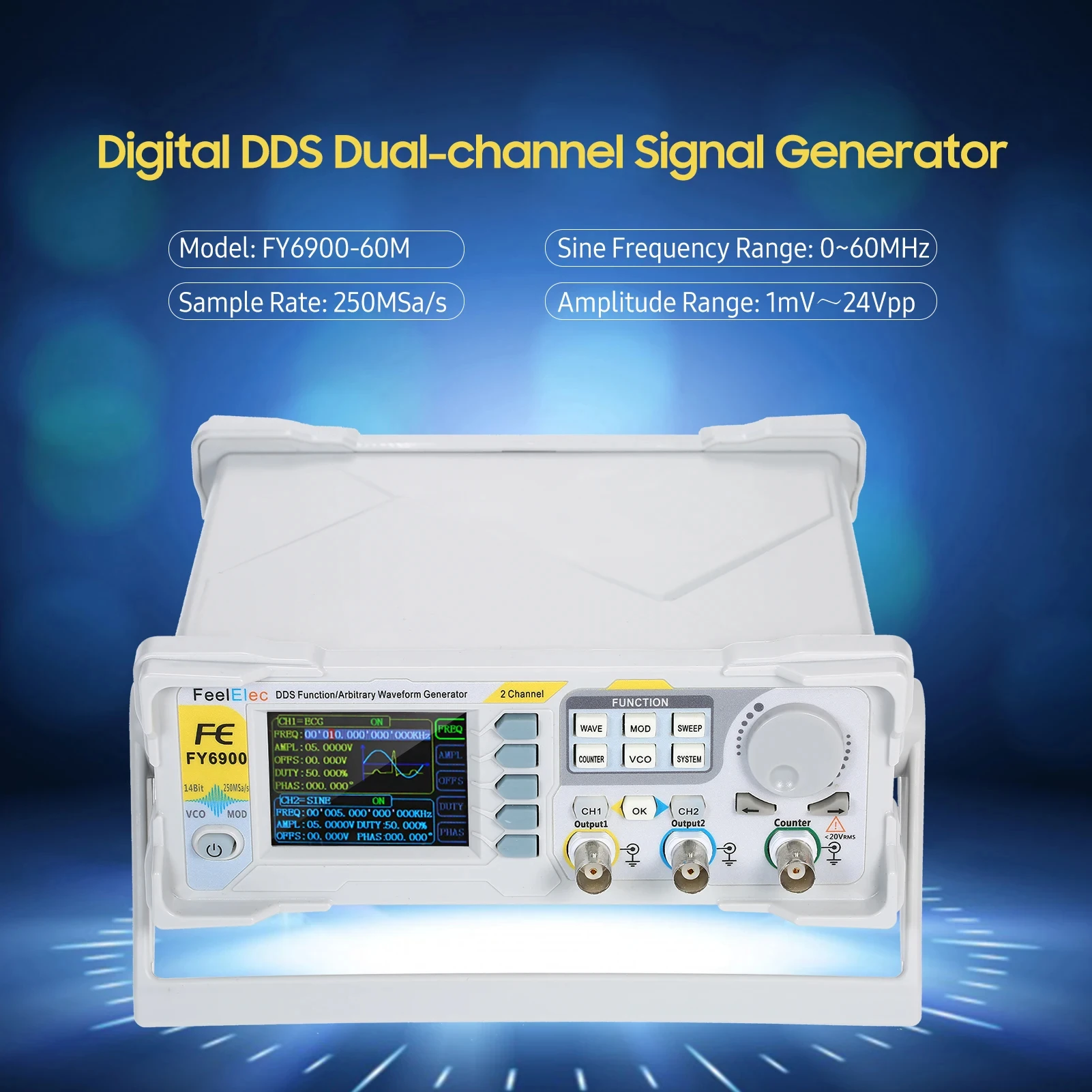 Generador de forma de onda Fue - Function Arbitrary Waveform Generator reseña y precio