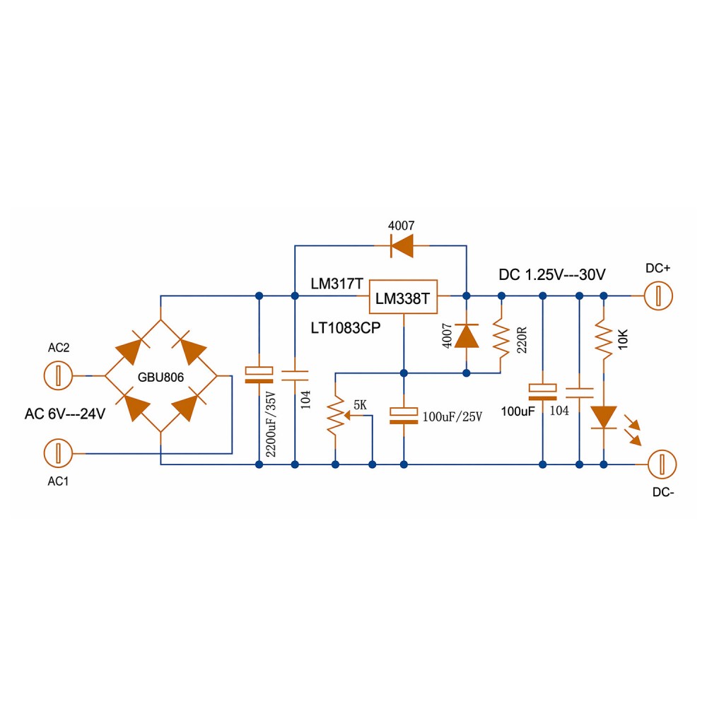 Módulo Regulador de Voltaje Li - Linear Lab Power Supply Adjustable reseña y precio