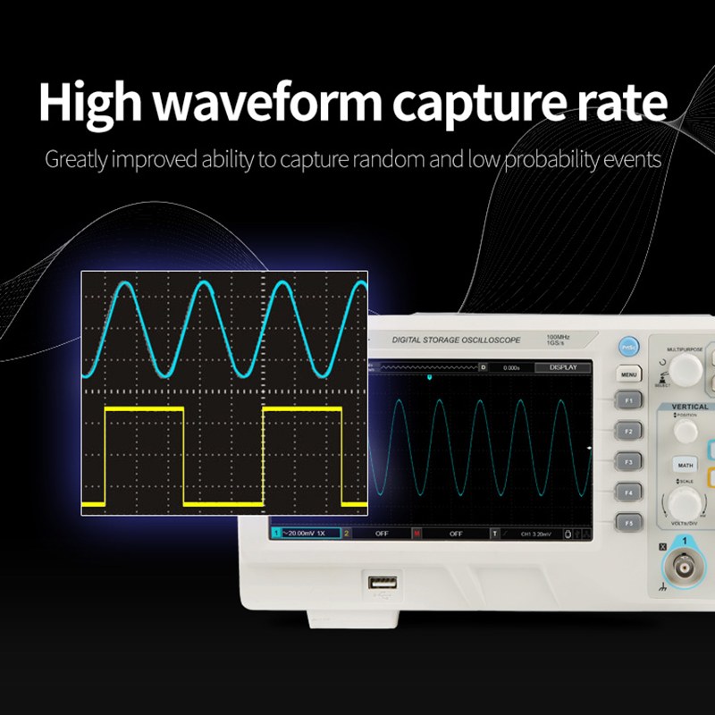 UNI-T UTD2102CEX + osciloscopi - Digital Storage Oscilloscope 100Mhz reseña y precio