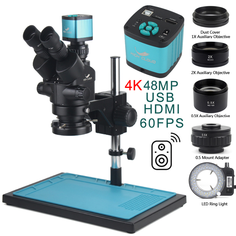 Microscopio Trinocular estéreo - Stereo Trinocular Microscope Pcb reseña y precio