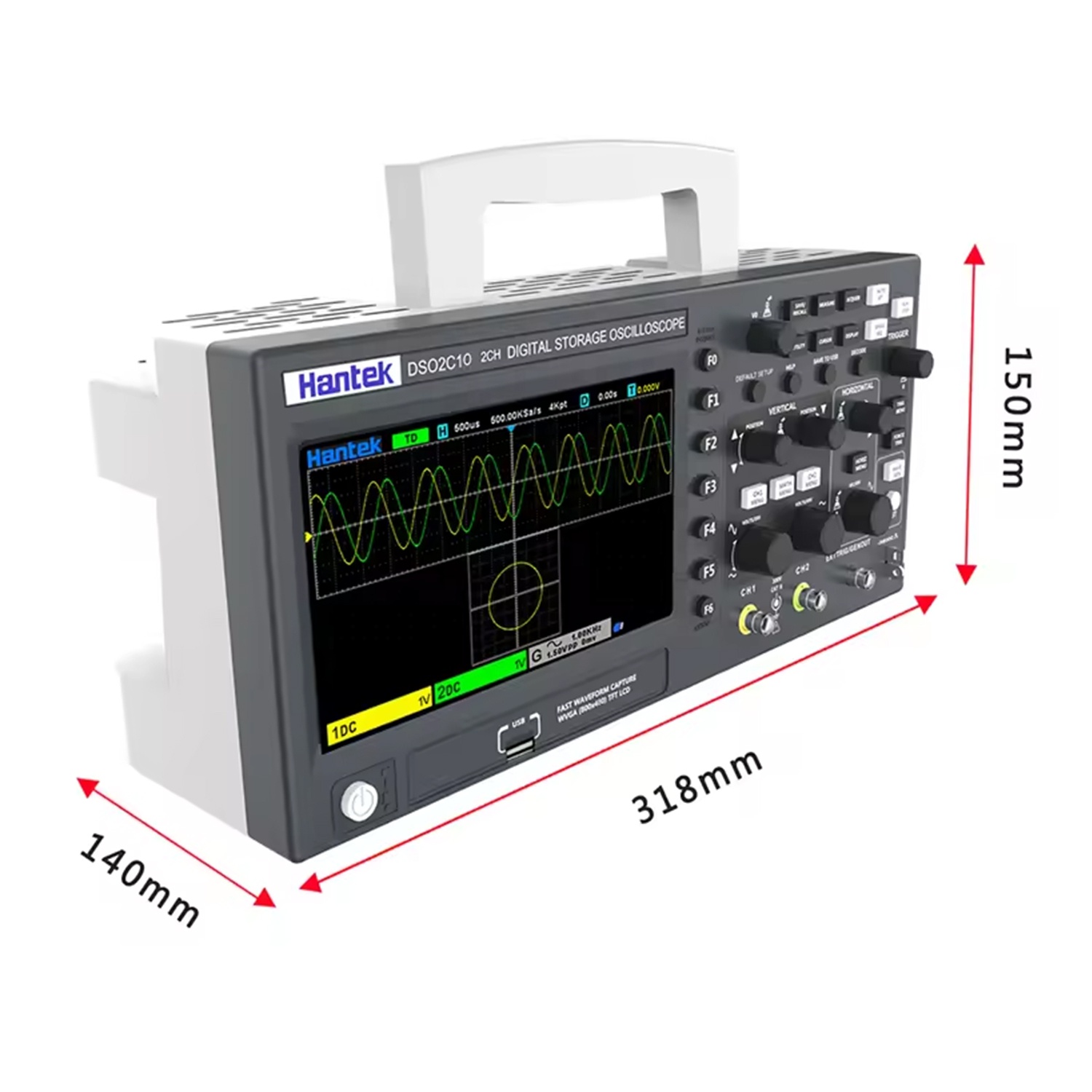 Osciloscopio Digital de Almace - Digital Storage Oscilloscope 100Mhz reseña y precio