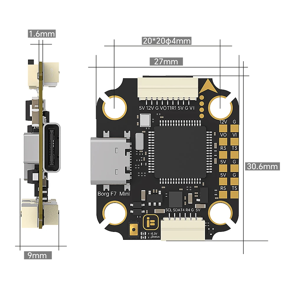 iFlight Borg F7 Mini Stack ICM - Fpv Flight Controller F7 Stack 60A reseña y precio
