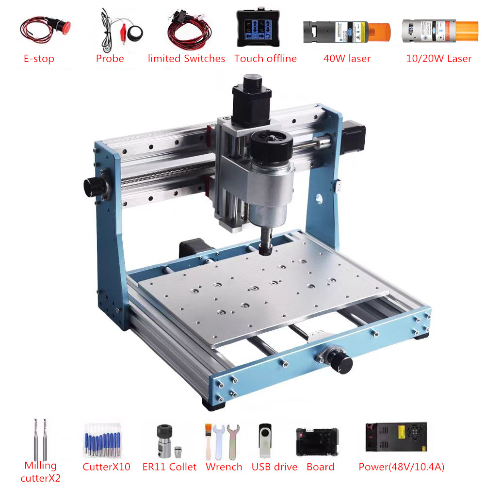 Mini enrutador CNC de Metal 30 - Mini Laser Engraver Cnc Router reseña y precio