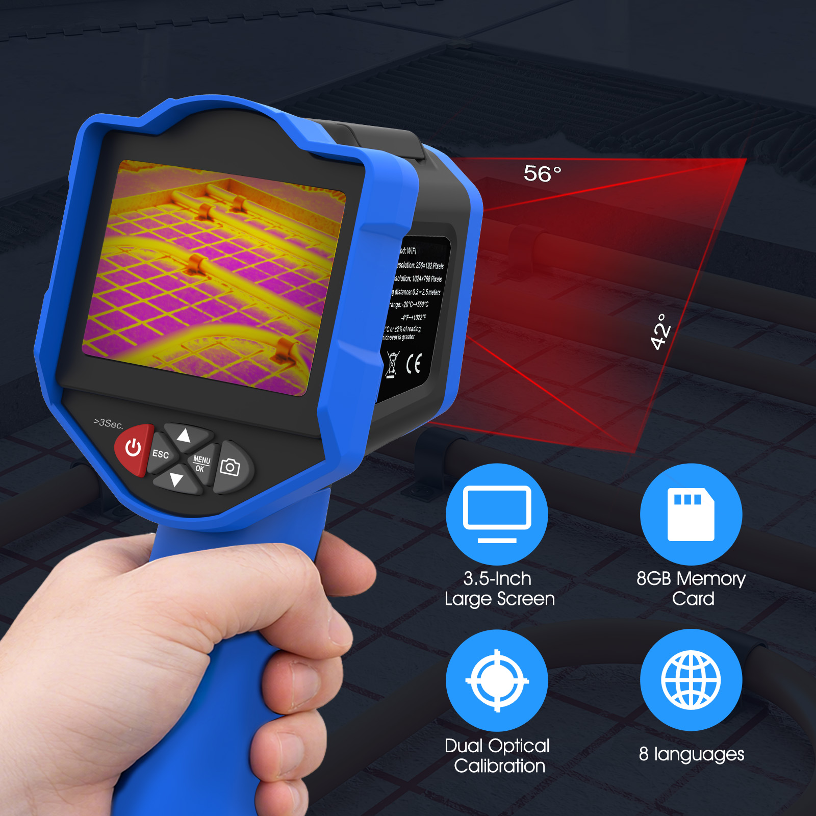 Cámara Termográfica HoldPeak 2 - Thermal Imaging Camera Pcb Repair reseña y precio